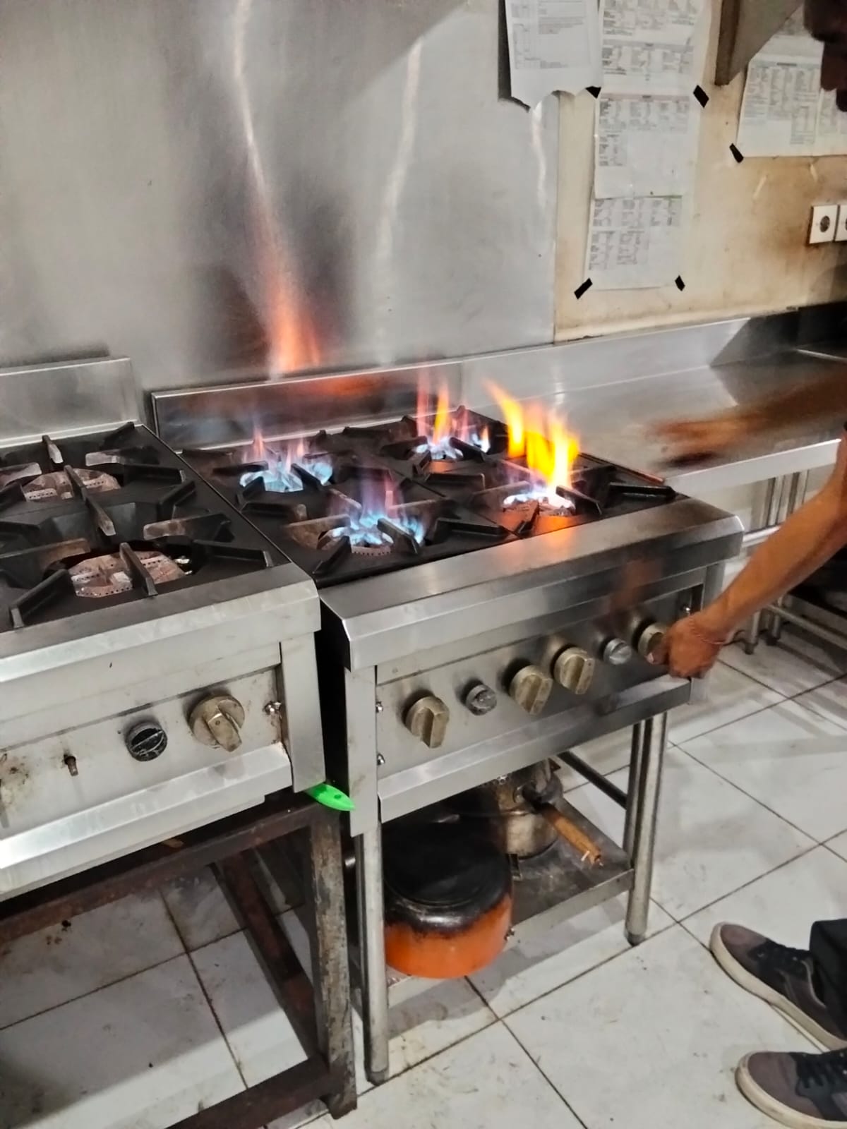 Testing kompor gas